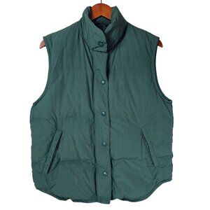 Eddie Bauer Mens Green Goose Down Puffer Vest S Outdoor Hunting Gorpcore Preppy